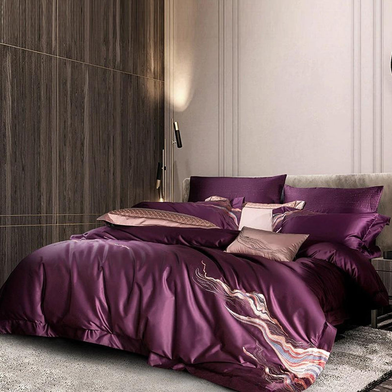 Harvey Premium Embroidery 1000 Thread Count Duvet Cover & Sheet Set (Egyptian Cotton)