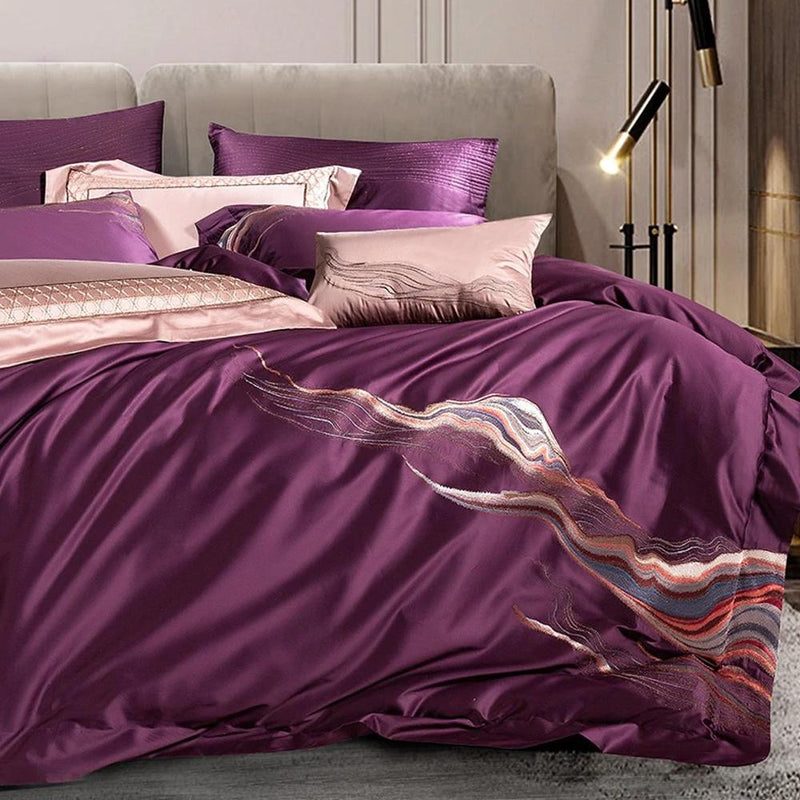 Harvey Premium Embroidery 1000 Thread Count Duvet Cover & Sheet Set (Egyptian Cotton)
