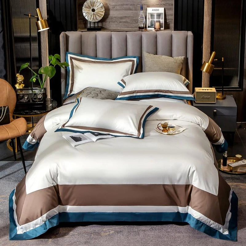 Careton Luxury Egyptian Cotton Duvet Cover & Sheet Set