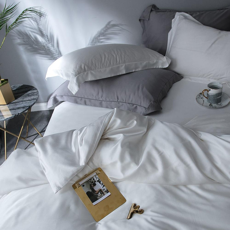 Premium Tencel Fabric Duvet Cover & Sheet Set (Softer Than Silk)
