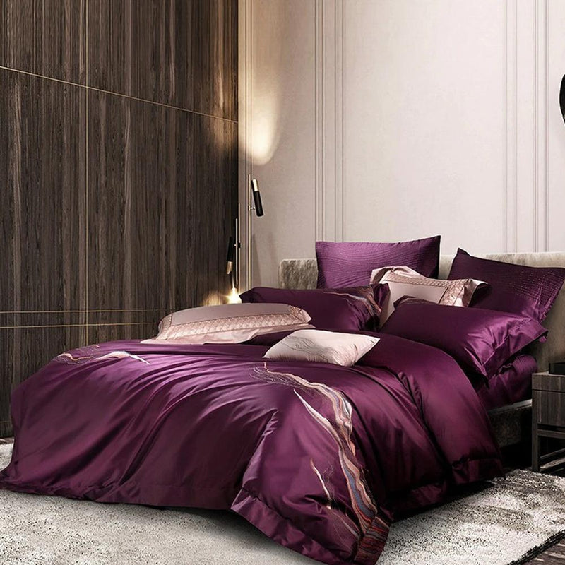 Harvey Premium Embroidery 1000 Thread Count Duvet Cover & Sheet Set (Egyptian Cotton)