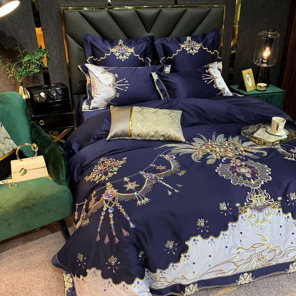 Luxury Bluebell Duvet Cover & Sheet Set(Egyptian Cotton)