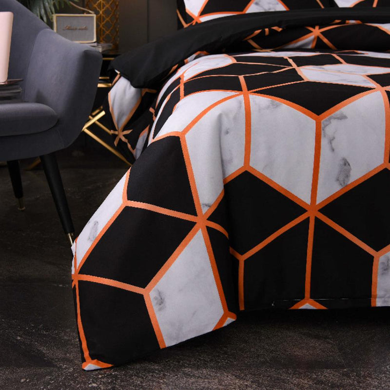 Geometric Pattern Duvet Cover Set