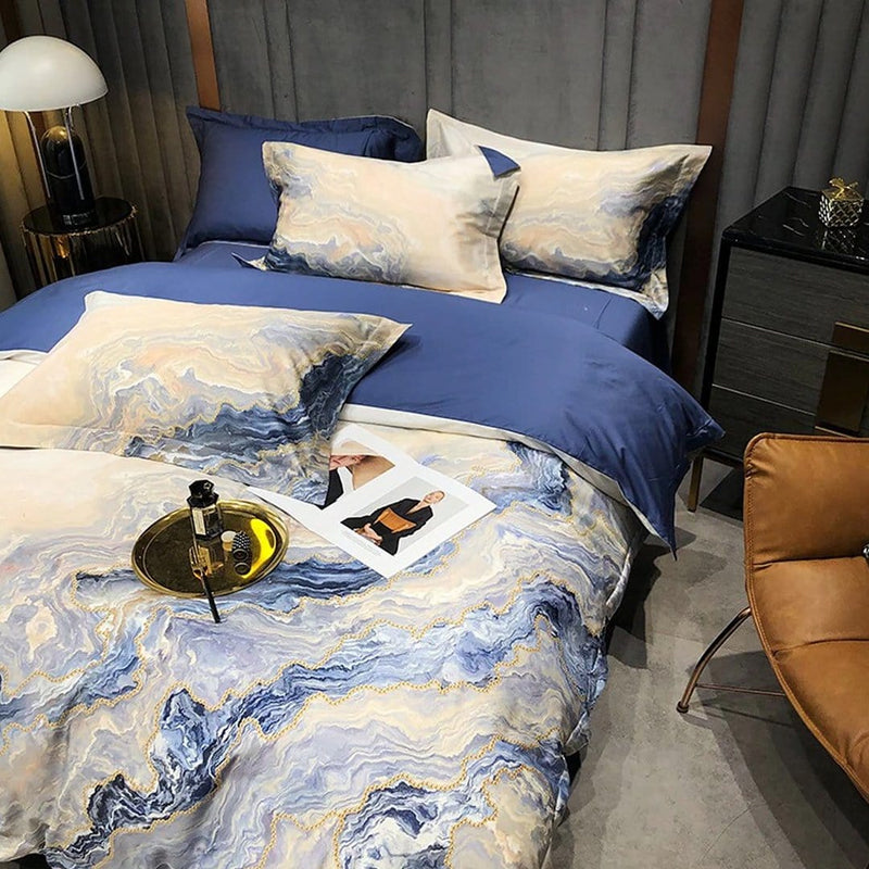 Rustik Marble Luxury Duvet Cover Set