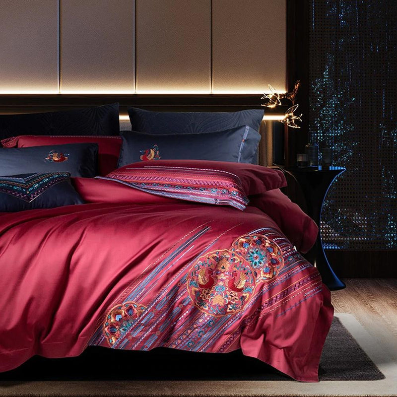 Harvey Premium Embroidery 1000 Thread Count Duvet Cover & Sheet Set (Egyptian Cotton)