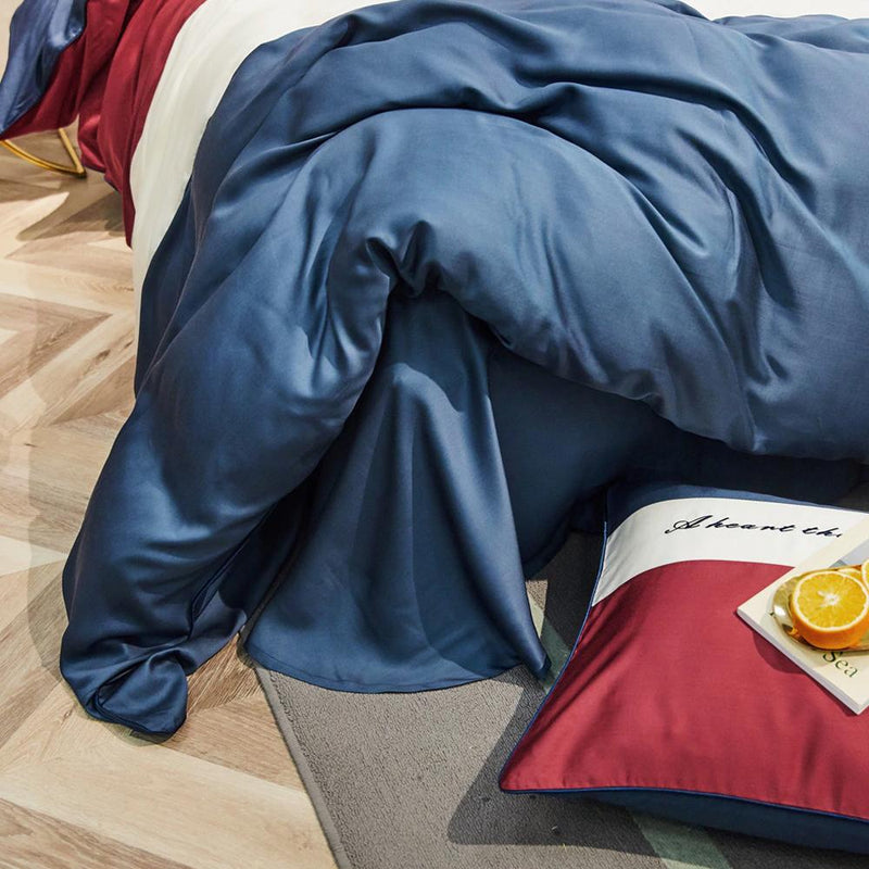 Pure Tencel Silk Duvet Cover & Bed Sheet Set