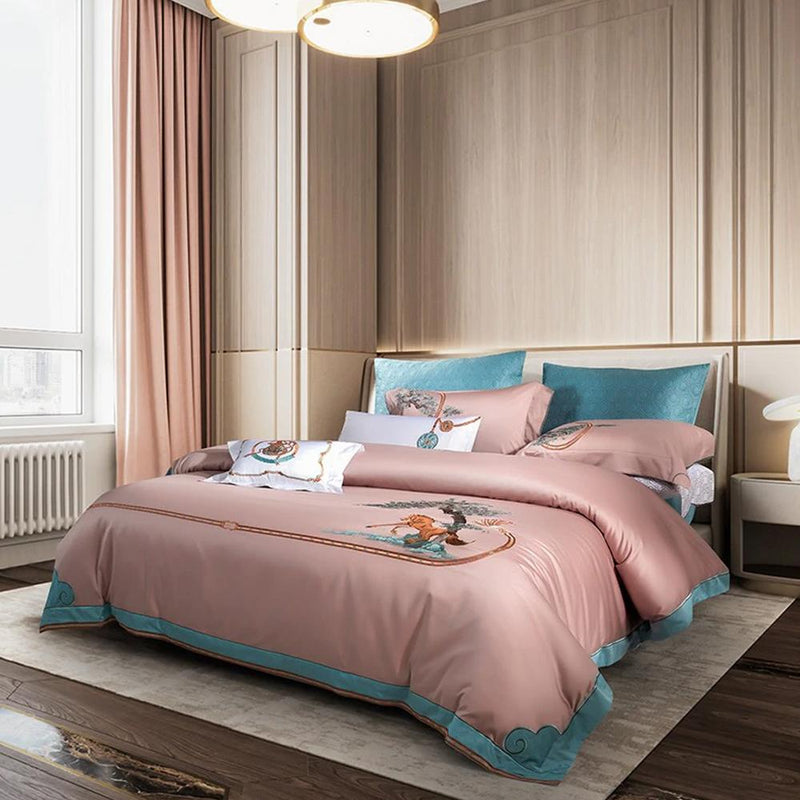 Harvey Premium Embroidery 1000 Thread Count Duvet Cover & Sheet Set (Egyptian Cotton)