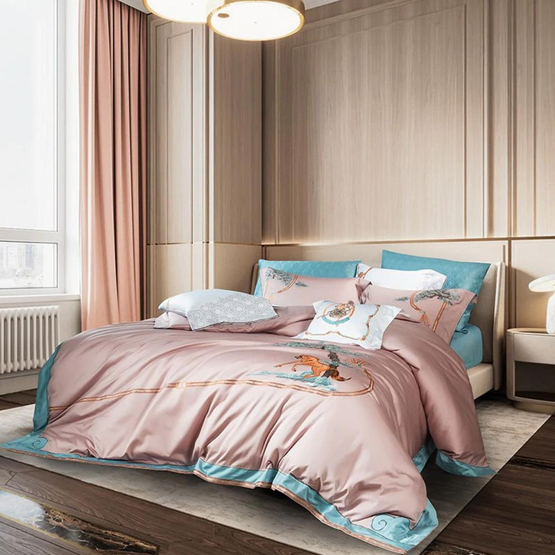 Harvey Premium Embroidery 1000 Thread Count Duvet Cover & Sheet Set (Egyptian Cotton)