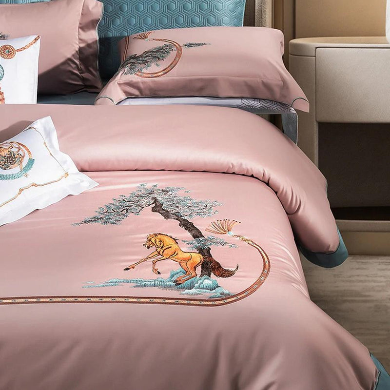 Harvey Premium Embroidery 1000 Thread Count Duvet Cover & Sheet Set (Egyptian Cotton)