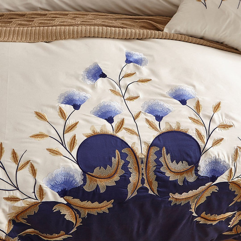 Dahlia Luxury Duvet Cover Set (Egyptian Cotton)