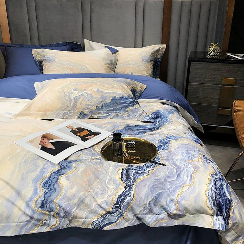 Rustik Marble Luxury Duvet Cover Set