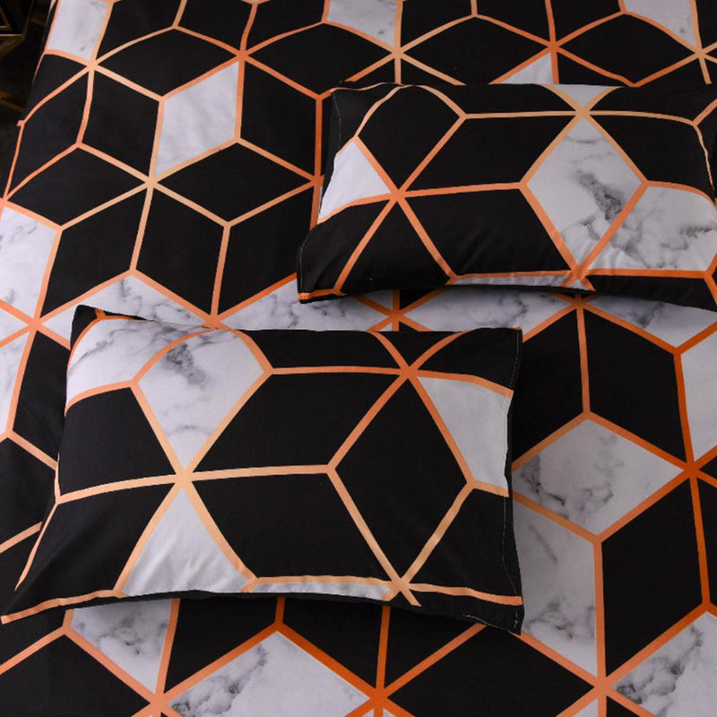 Geometric Pattern Duvet Cover Set