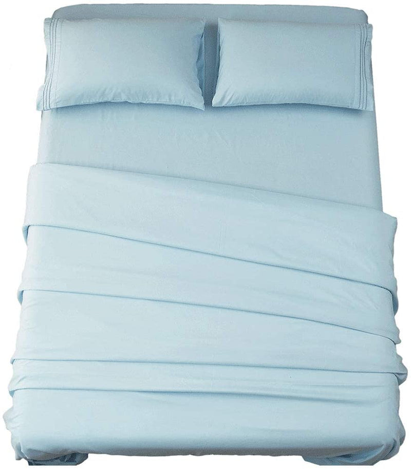 Spa Blue Egyptian Micro Fiber Sheet 1800TC
