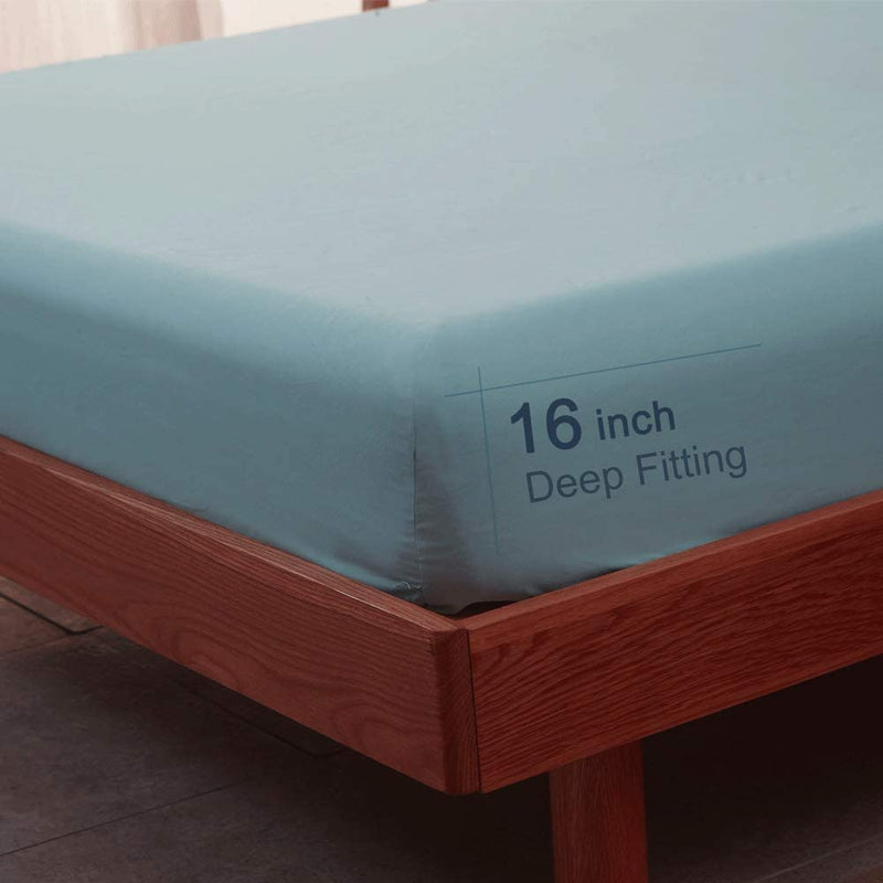 Spa Blue Egyptian Micro Fiber Sheet 1800TC