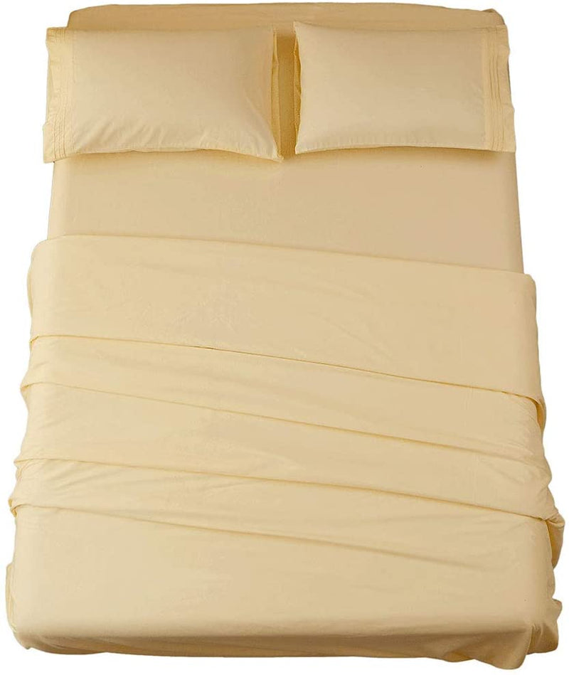 Mellow Yellow Egyptian Micro Fiber Sheet 1800TC