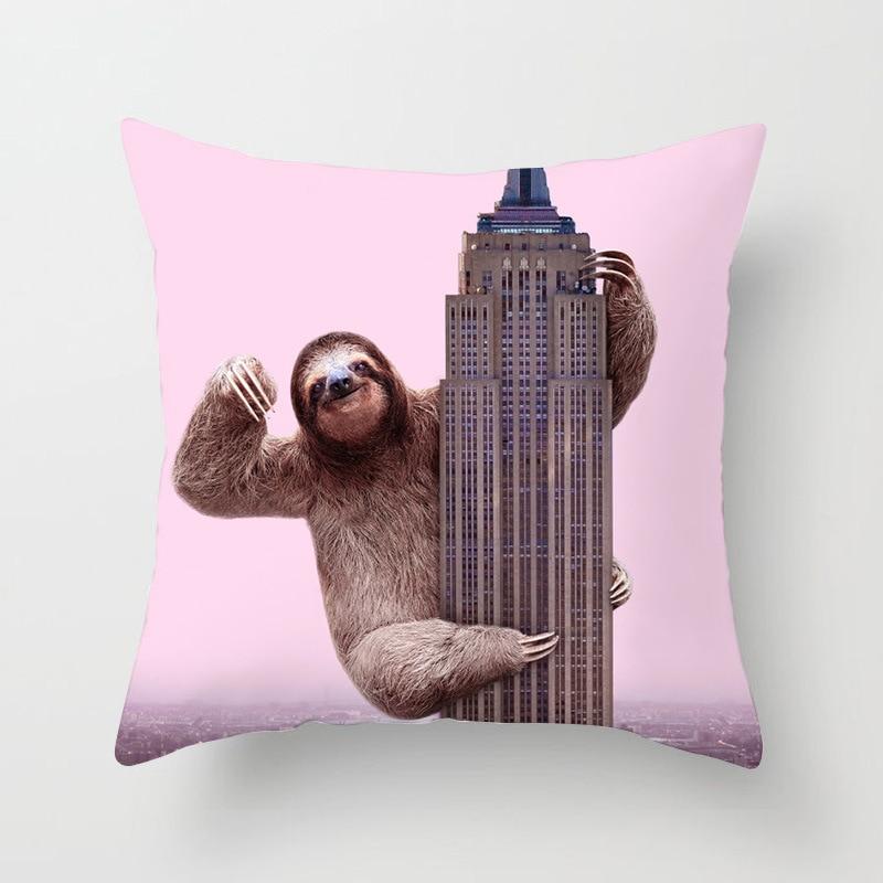 Animal Printed Throw Pillow Cover