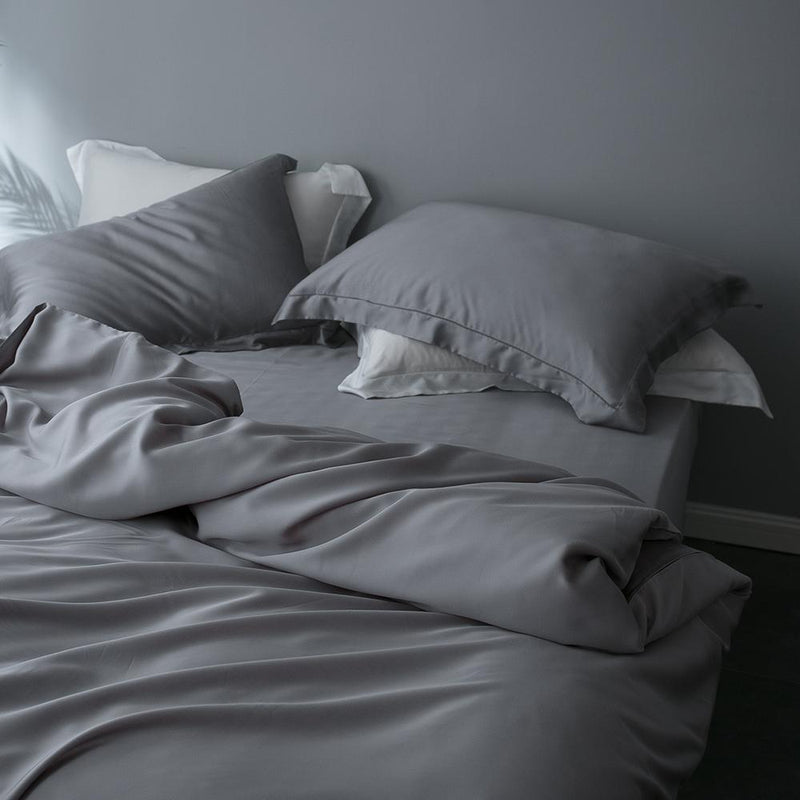 Premium Tencel Fabric Duvet Cover & Sheet Set (Softer Than Silk)