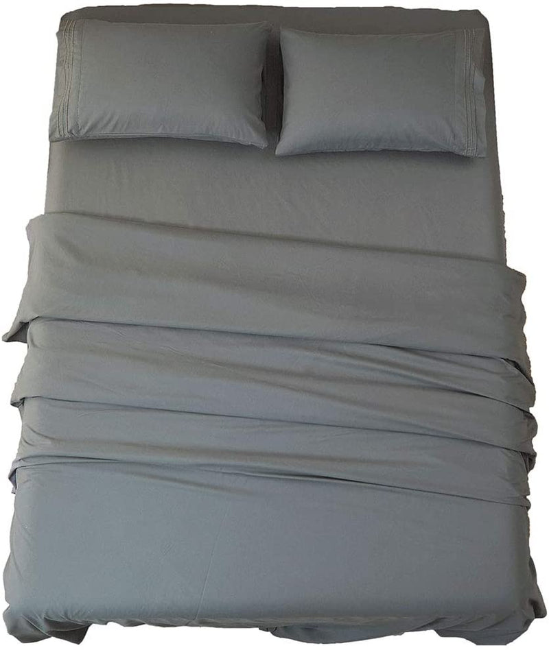 Dark Grey Egyptian Micro Fiber Sheet 1800TC