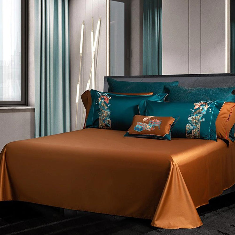 Harvey Premium Embroidery 1000 Thread Count Duvet Cover & Sheet Set (Egyptian Cotton)
