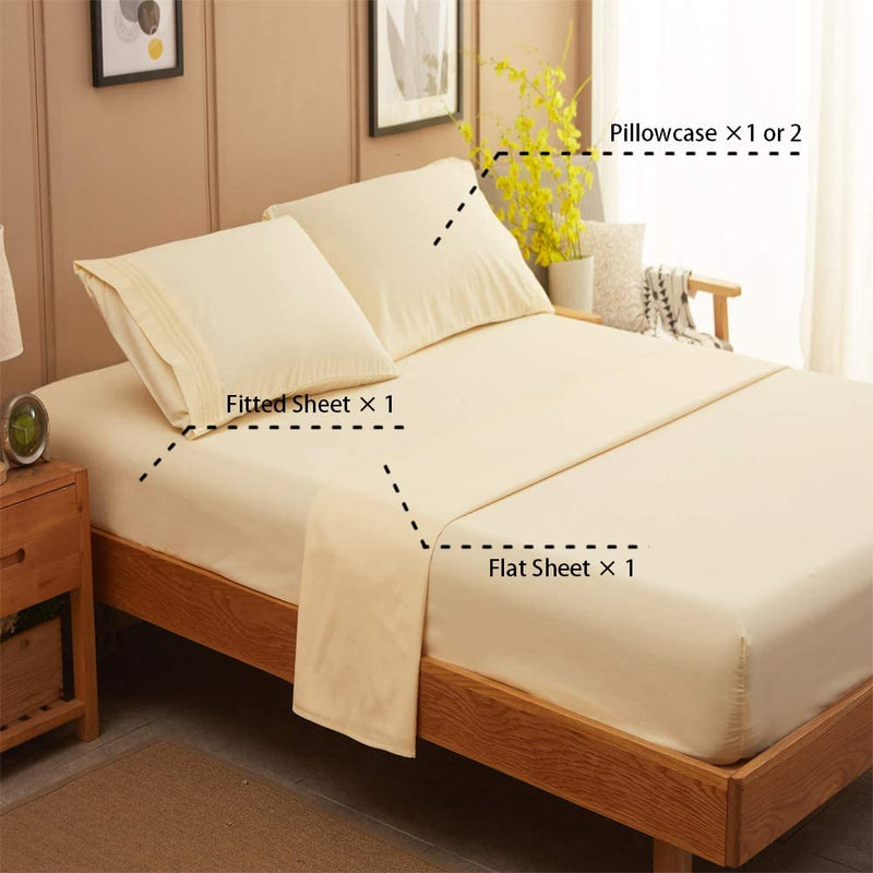 Mellow Yellow Egyptian Micro Fiber Sheet 1800TC