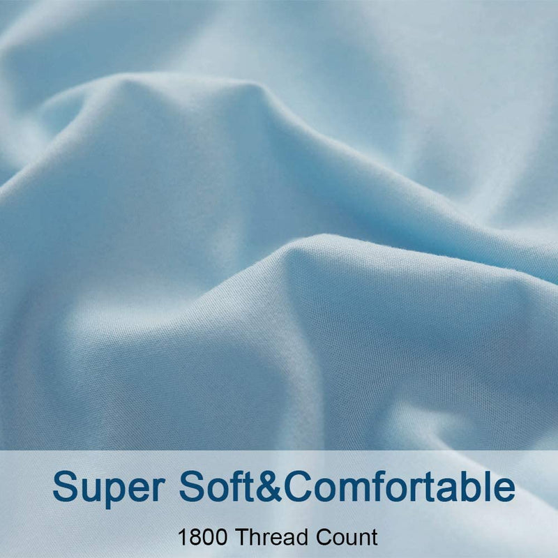 Spa Blue Egyptian Micro Fiber Sheet 1800TC