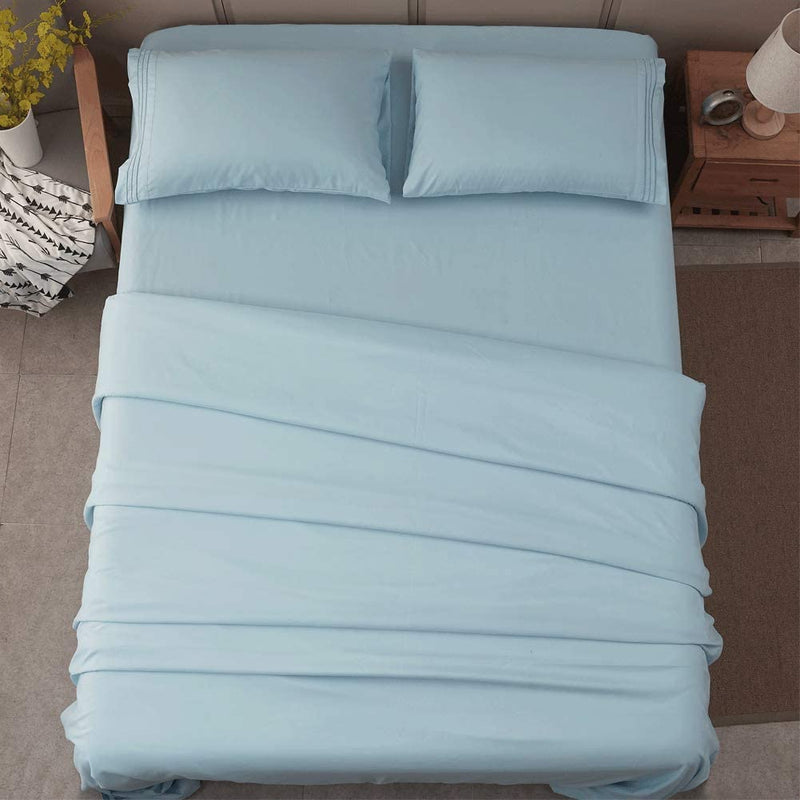 Spa Blue Egyptian Micro Fiber Sheet 1800TC