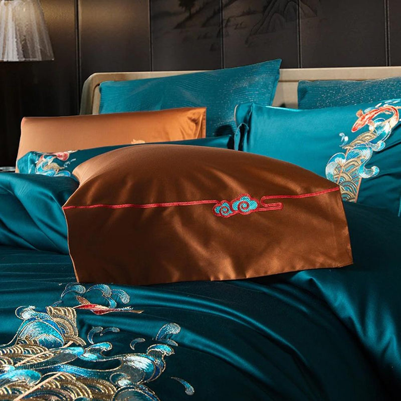 Harvey Premium Embroidery 1000 Thread Count Duvet Cover & Sheet Set (Egyptian Cotton)