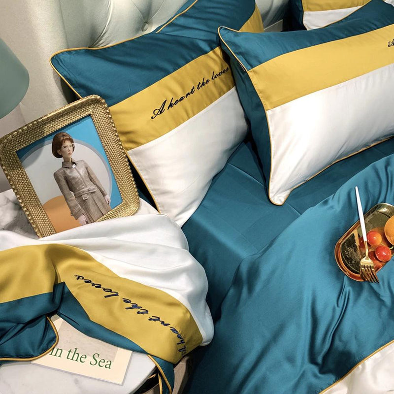 Pure Tencel Silk Duvet Cover & Bed Sheet Set