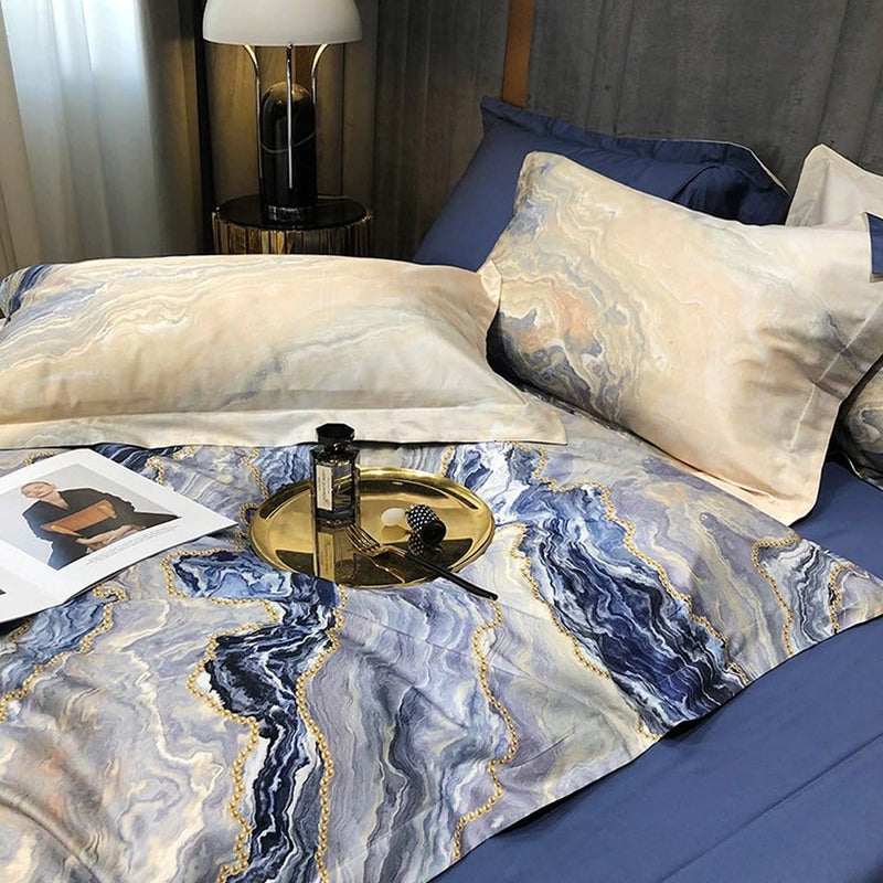Rustik Marble Luxury Duvet Cover Set