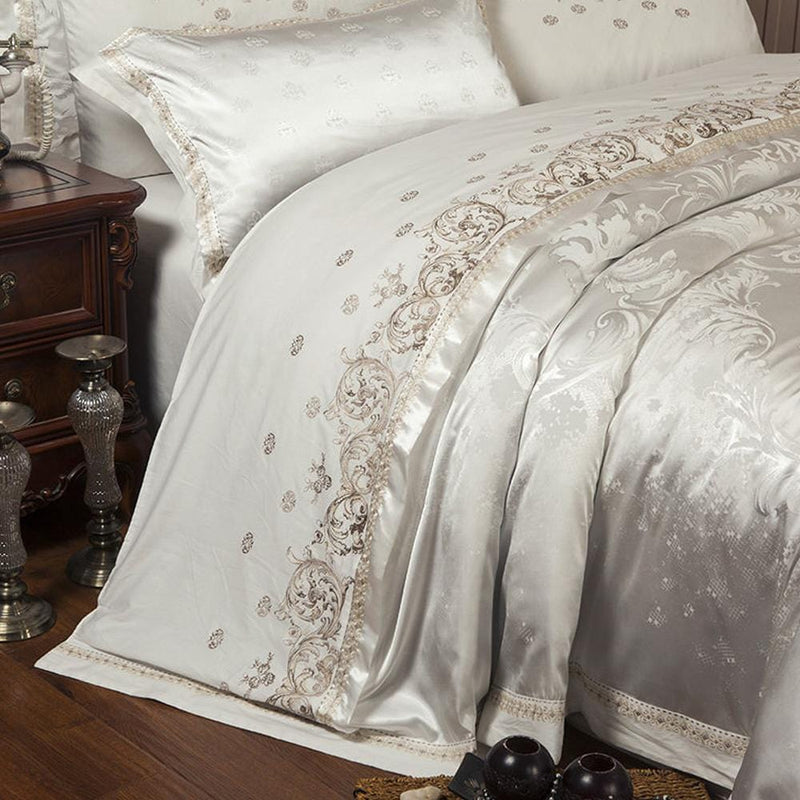 Luxury Gold/Silver Duvet Cover & Bed Sheet Set