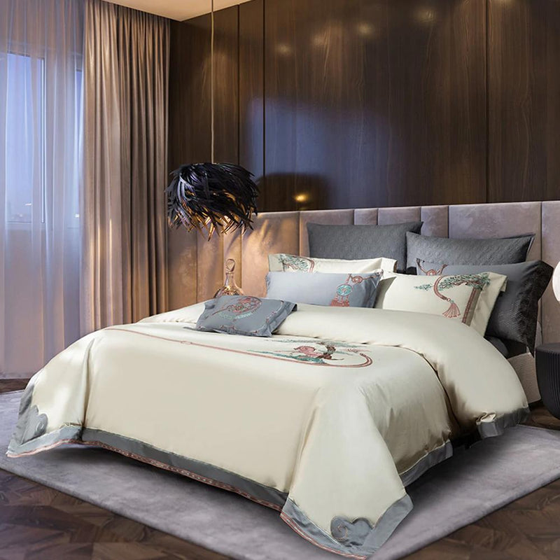 Harvey Premium Embroidery 1000 Thread Count Duvet Cover & Sheet Set (Egyptian Cotton)