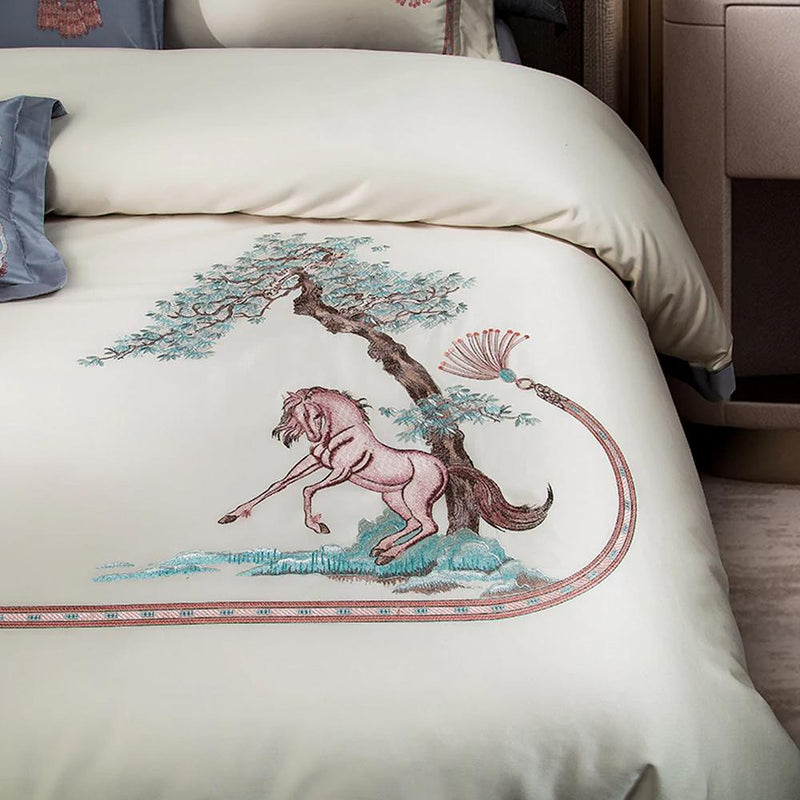 Harvey Premium Embroidery 1000 Thread Count Duvet Cover & Sheet Set (Egyptian Cotton)