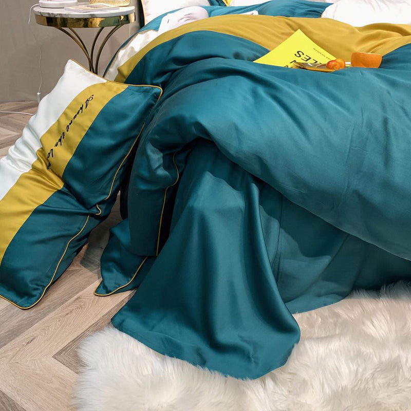 Pure Tencel Silk Duvet Cover & Bed Sheet Set