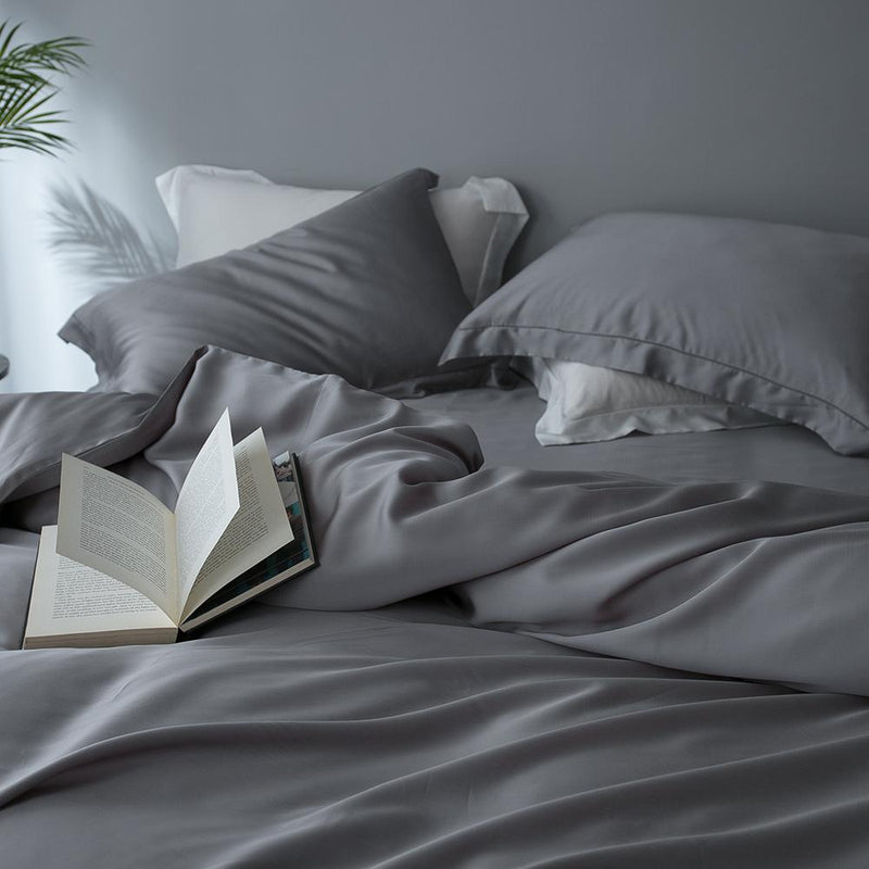 Premium Tencel Fabric Duvet Cover & Sheet Set (Softer Than Silk)