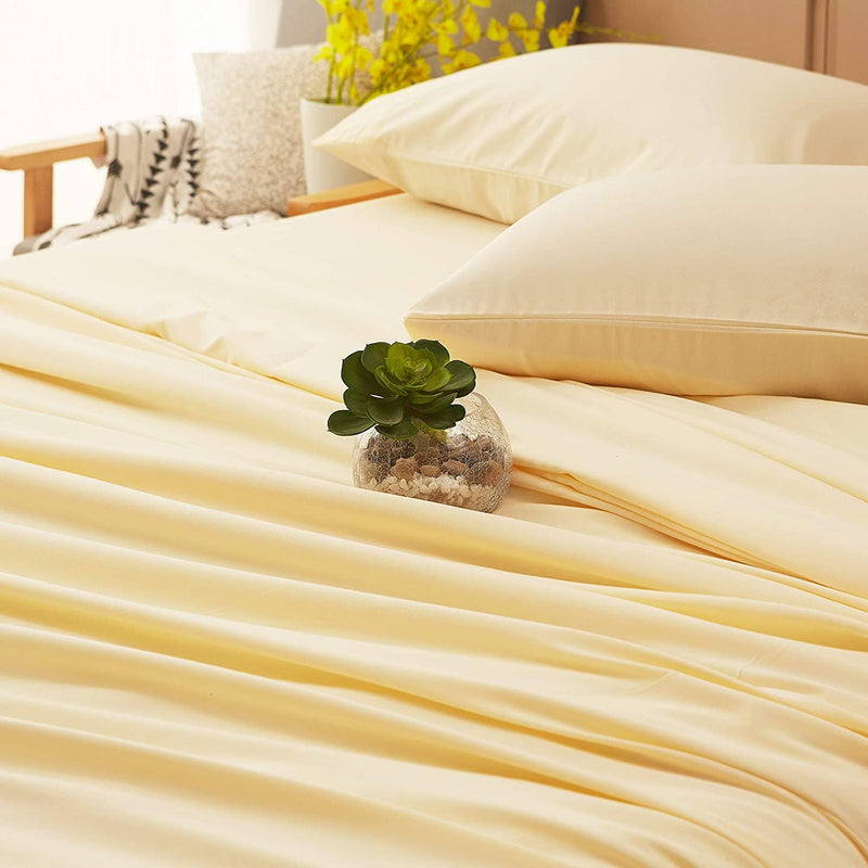 Mellow Yellow Egyptian Micro Fiber Sheet 1800TC