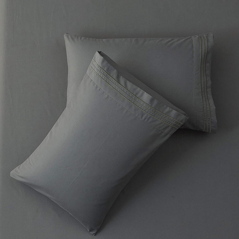 Dark Grey Egyptian Micro Fiber Sheet 1800TC
