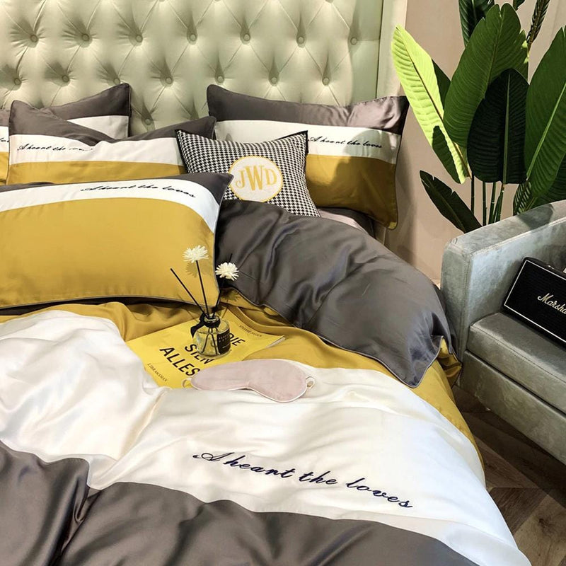 Pure Tencel Silk Duvet Cover & Bed Sheet Set