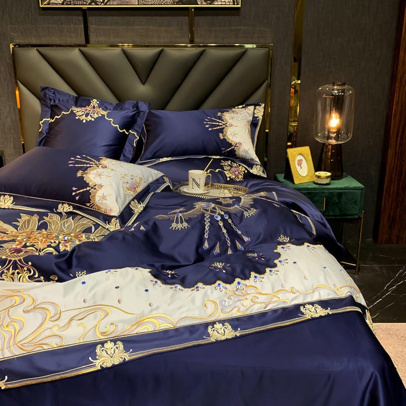 Luxury Bluebell Duvet Cover & Sheet Set(Egyptian Cotton)