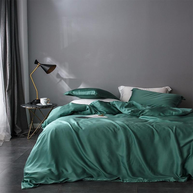 Premium Tencel Fabric Duvet Cover & Sheet Set (Softer Than Silk)