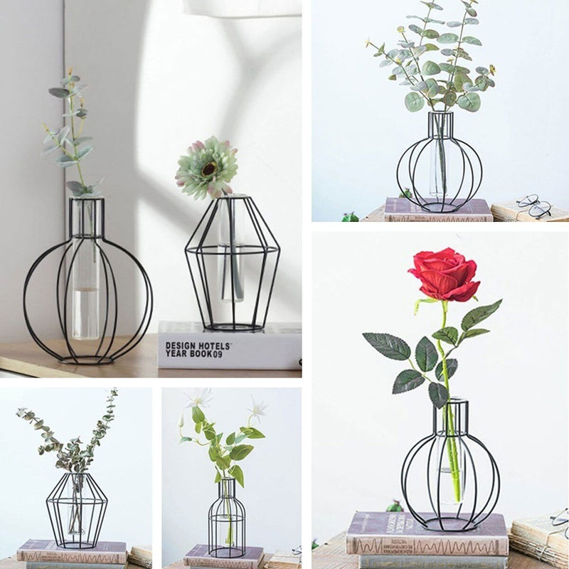 Geometric Iron Vase