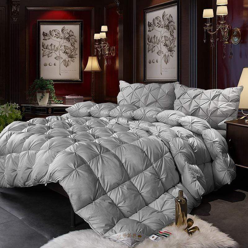 Natural Goose Down Quilted Comforter