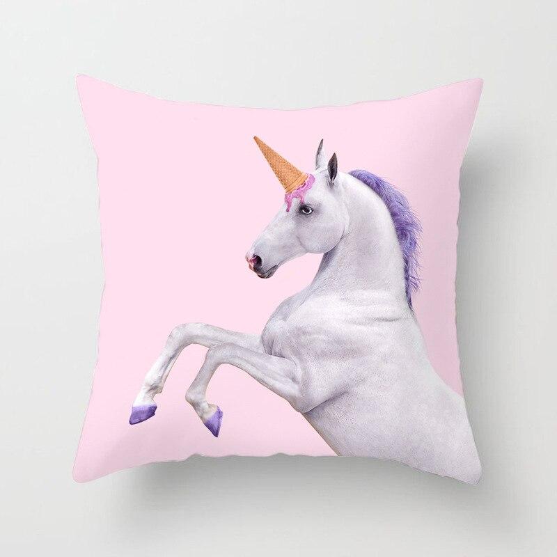 Animal Printed Throw Pillow Cover
