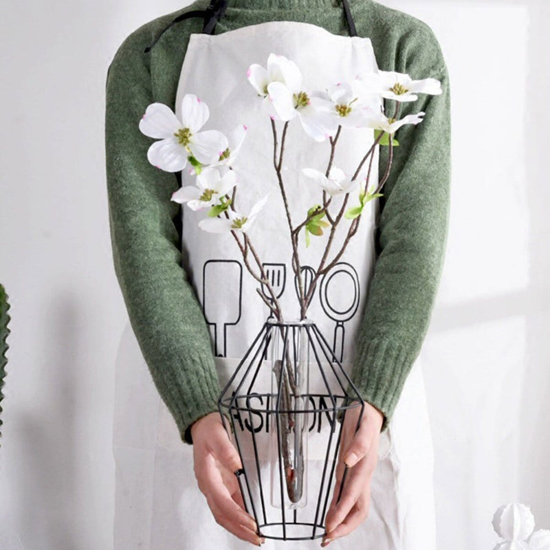 Geometric Iron Vase