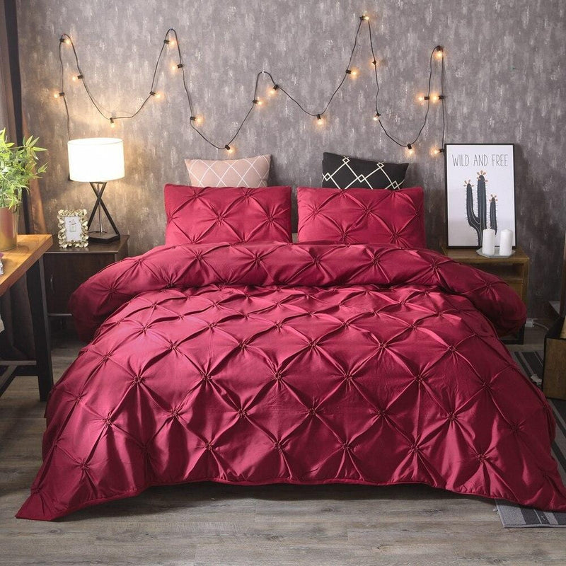 Pinch Pleat Duvet Cover Set