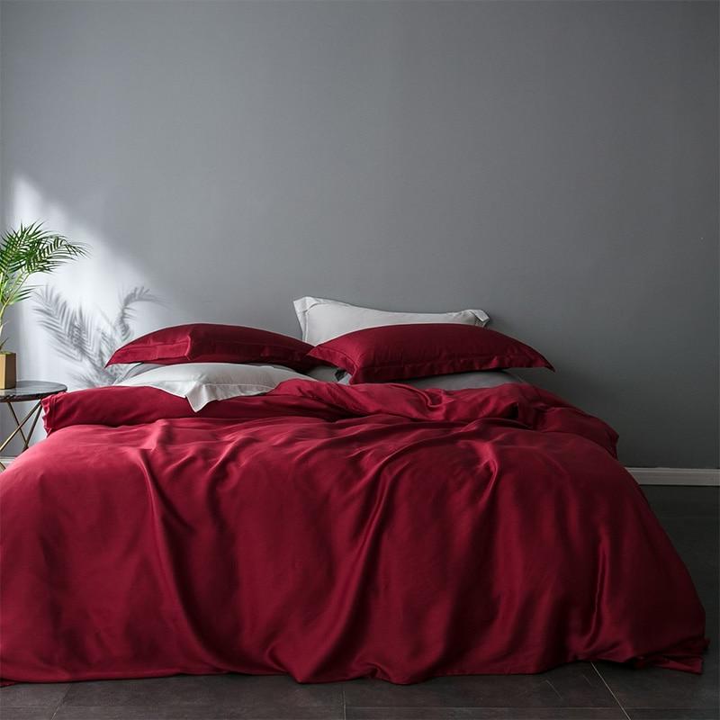 Premium Tencel Fabric Duvet Cover & Sheet Set (Softer Than Silk)