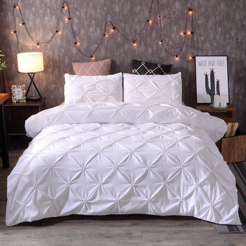 Pinch Pleat Duvet Cover Set
