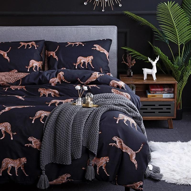Leopard Printing Duvet Cover Set