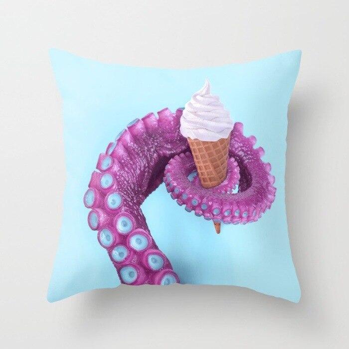 Animal Printed Throw Pillow Cover