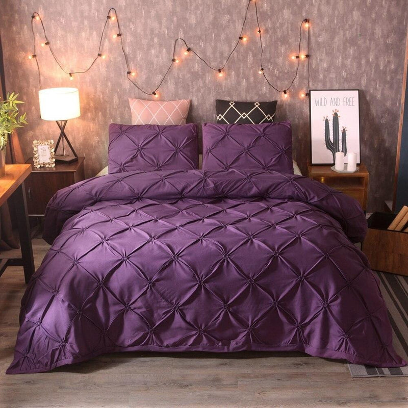 Pinch Pleat Duvet Cover Set