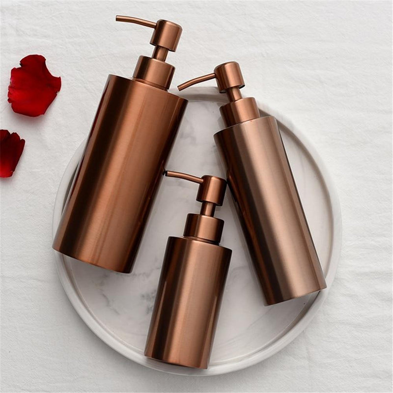 Rose Gold Refillable Soap Dispensers